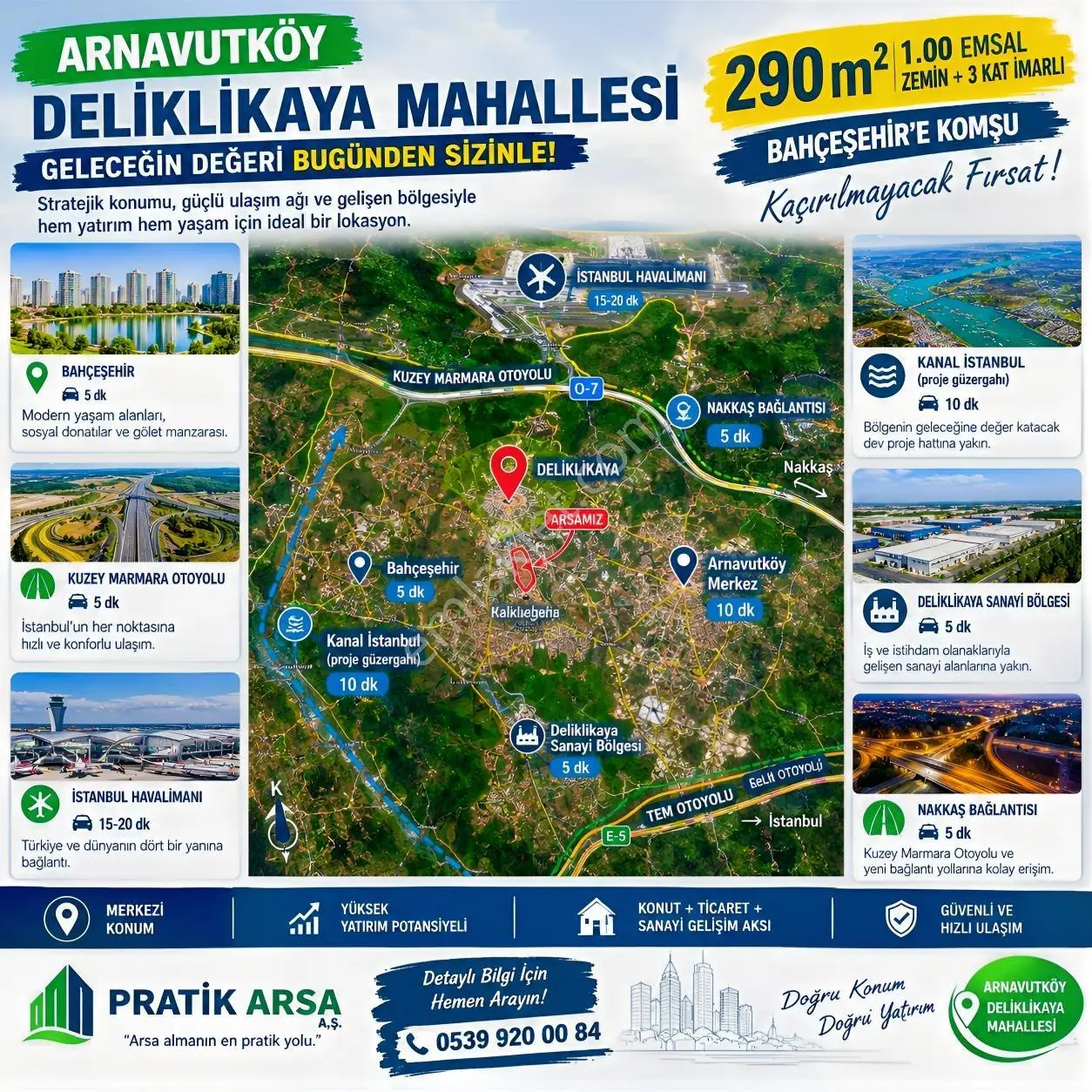 Arnavutköy Deliklikayada Satılık 290 M² İmarlı Arsa — fotoğraf 5