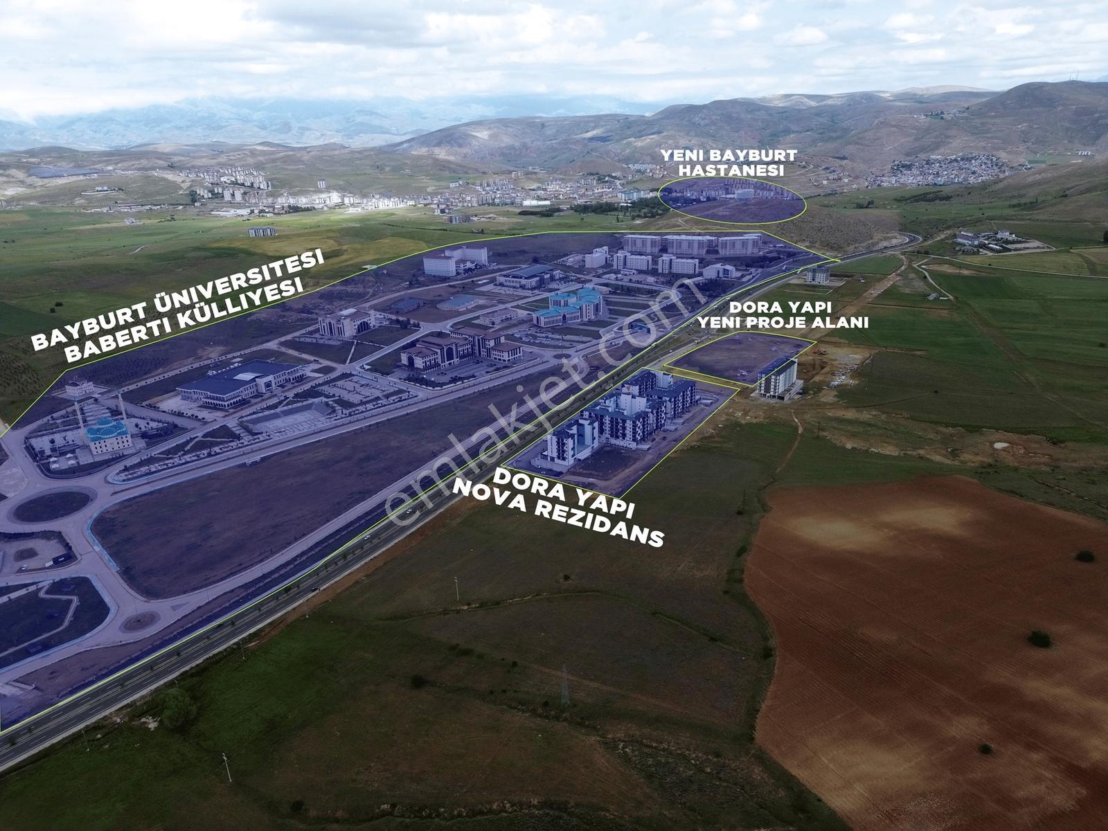 Bayburt Merkezde Üniversite Karşısı 7 Kat İmarlı 2 Dönüm Arsa — fotoğraf 2