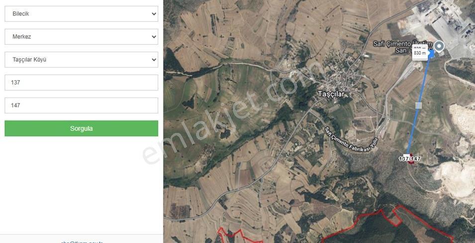 Bilecik Merkez Taşçılar'da 2065 M2 Satılık Tarla — fotoğraf 2