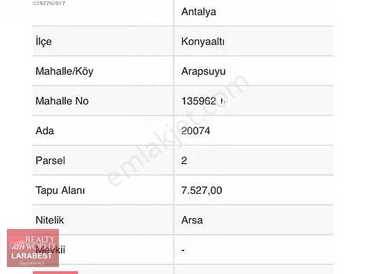 Rw Konyaaltı Kuşkavağı'nda Denize Yakın Satılık Arsa — fotoğraf 2