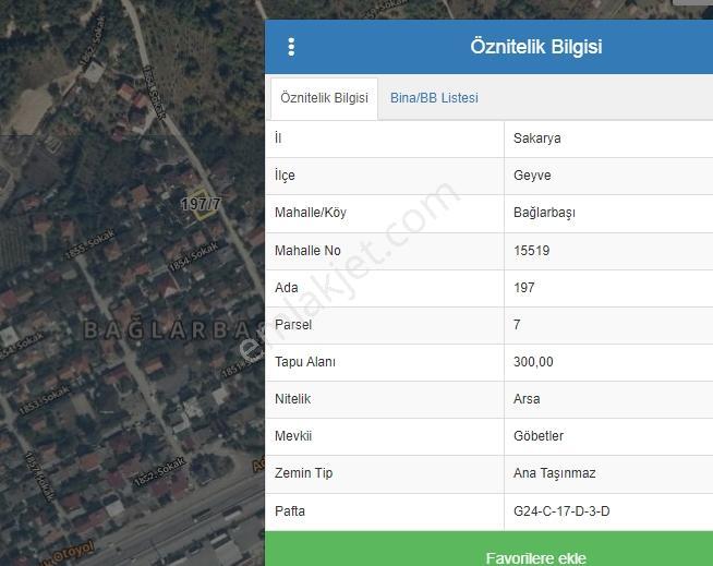Geyve Bağlarbaşı 300 M2 Satılık Köyiçi Arsa — fotoğraf 5