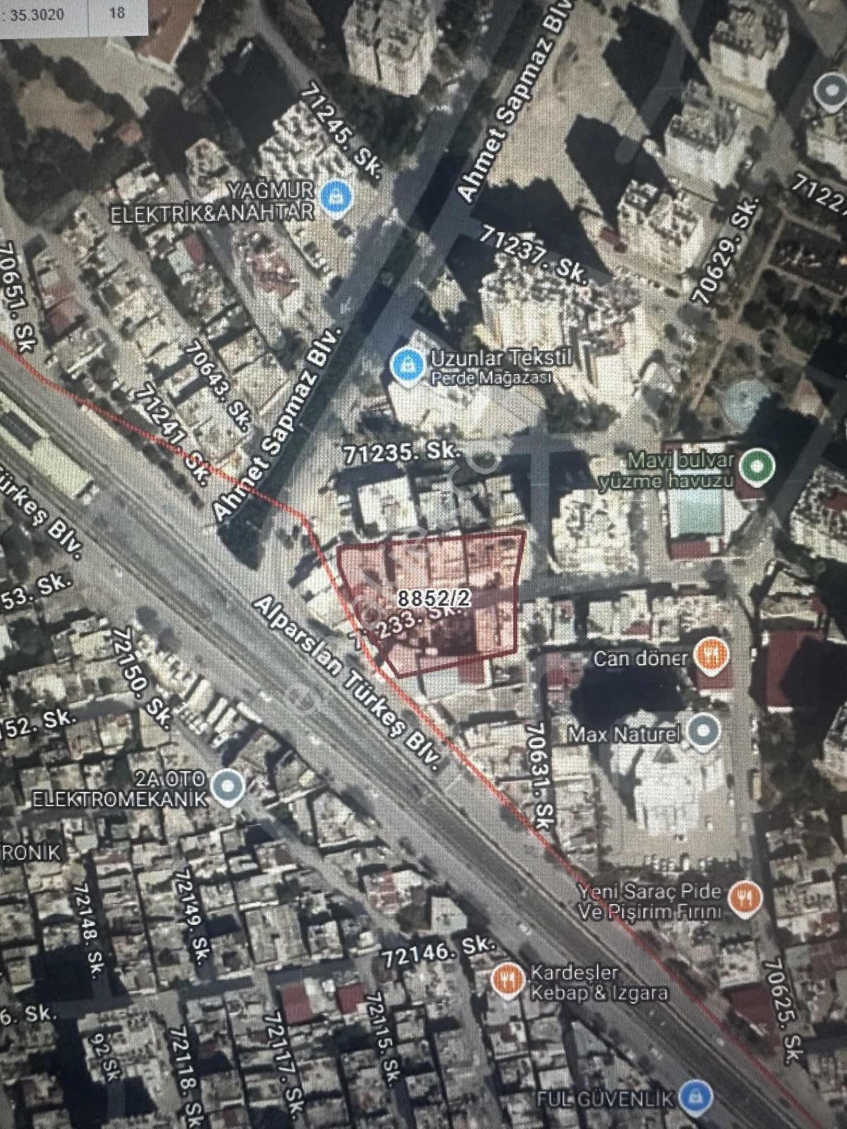 Adananın Merkezi Yeşil Yurtta Yatırımlık Hisseli Arsa — fotoğraf 2