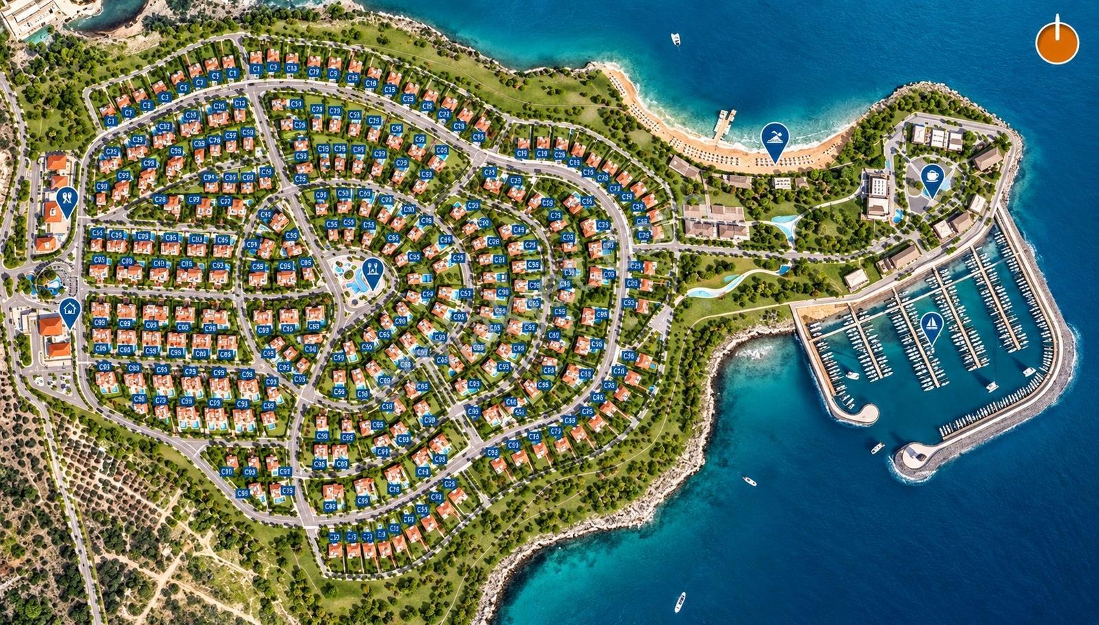 İzmir Mordoğan Oyak İnşaat Mormarin Villas Projesi Satılık 4+1