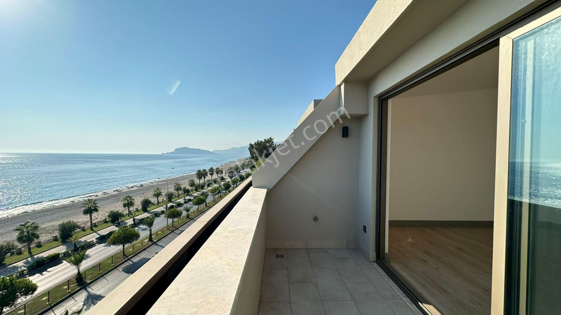 Alanya Kestelde Denize Sıfır Deniz Manzaralı 1+1 Satılık Dubleks — fotoğraf 10