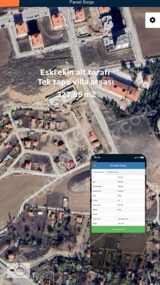 Aydoğdu'Dan Eski Ekin Arkası'Nda Satılık 327.82 M2 Villa Arsası