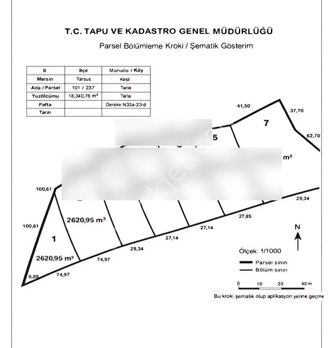 Aydın'dan Tarsus Keşli Köyun De Acil Satılık Tarla 2.621 M² — fotoğraf 19