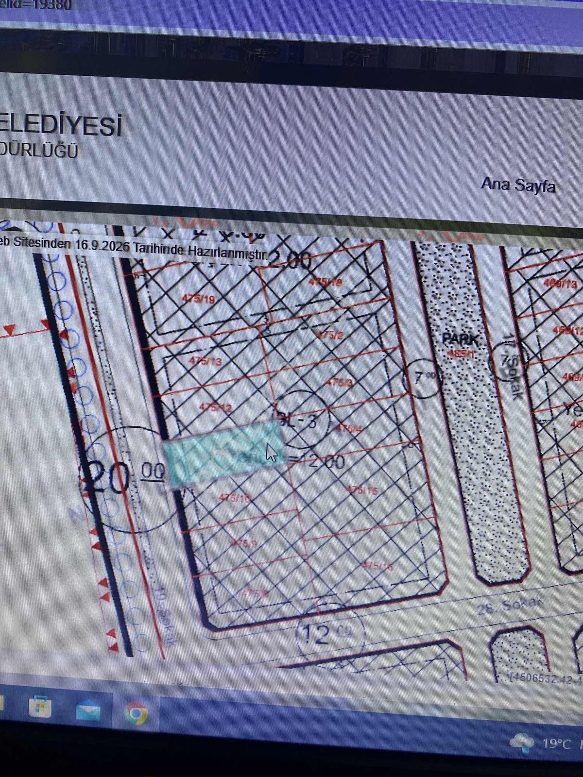 Narmanoğlundan Satılık Blok Nizam 375 M2 Sanayi İmarlı Arsa — fotoğraf 5