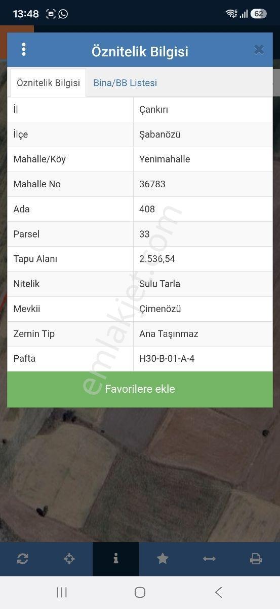 Çankırı Şabanözü Yenimahalle Satılık Tek Tapu Osb Yakın Tarla — fotoğraf 2