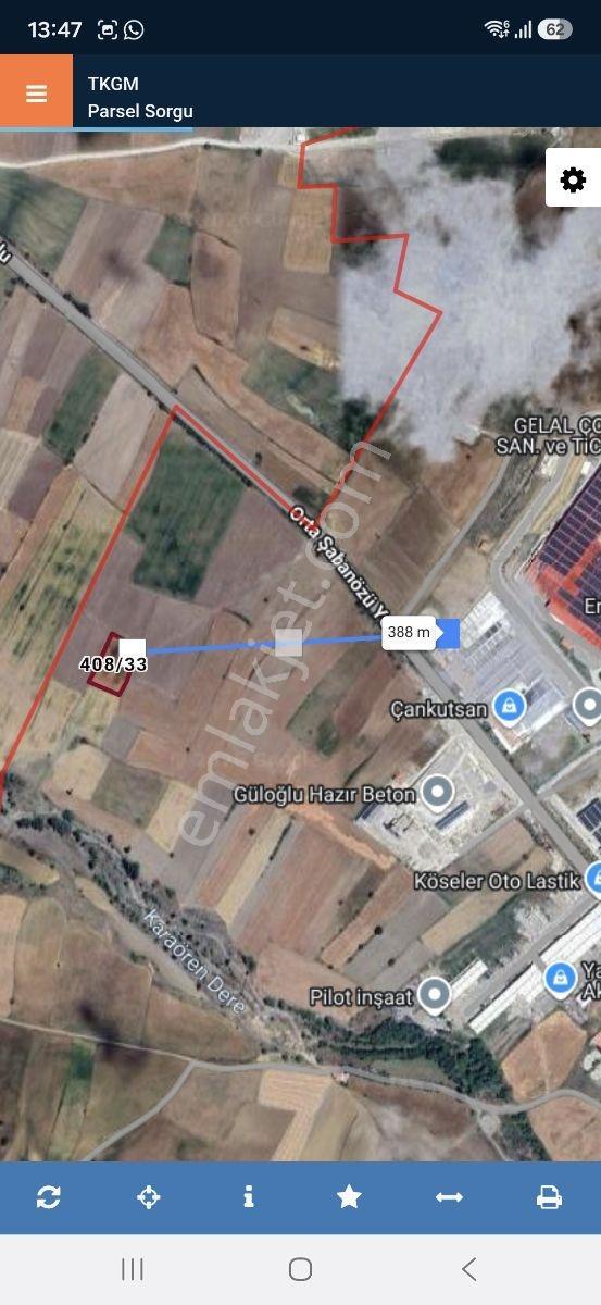 Çankırı Şabanözü Yenimahalle Satılık Tek Tapu Osb Yakın Tarla — fotoğraf 3