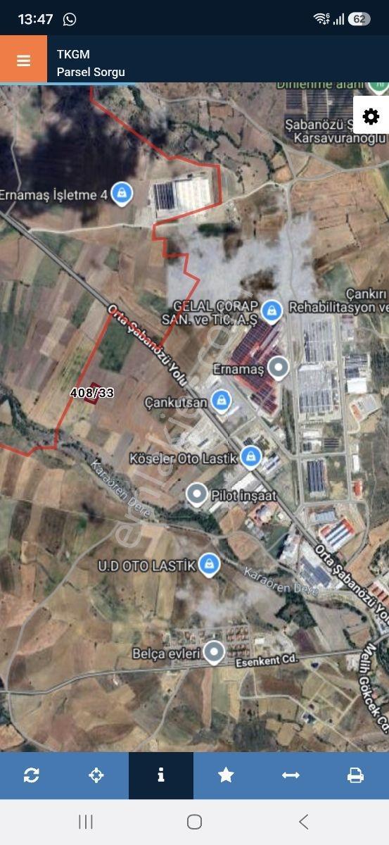 Çankırı Şabanözü Yenimahalle Satılık Tek Tapu Osb Yakın Tarla — fotoğraf 6