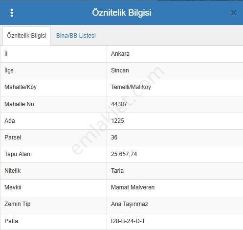 Sincan Temellimalıköy'de Sanayi Bölgelerine Yakın 3.848 M² — fotoğraf 2