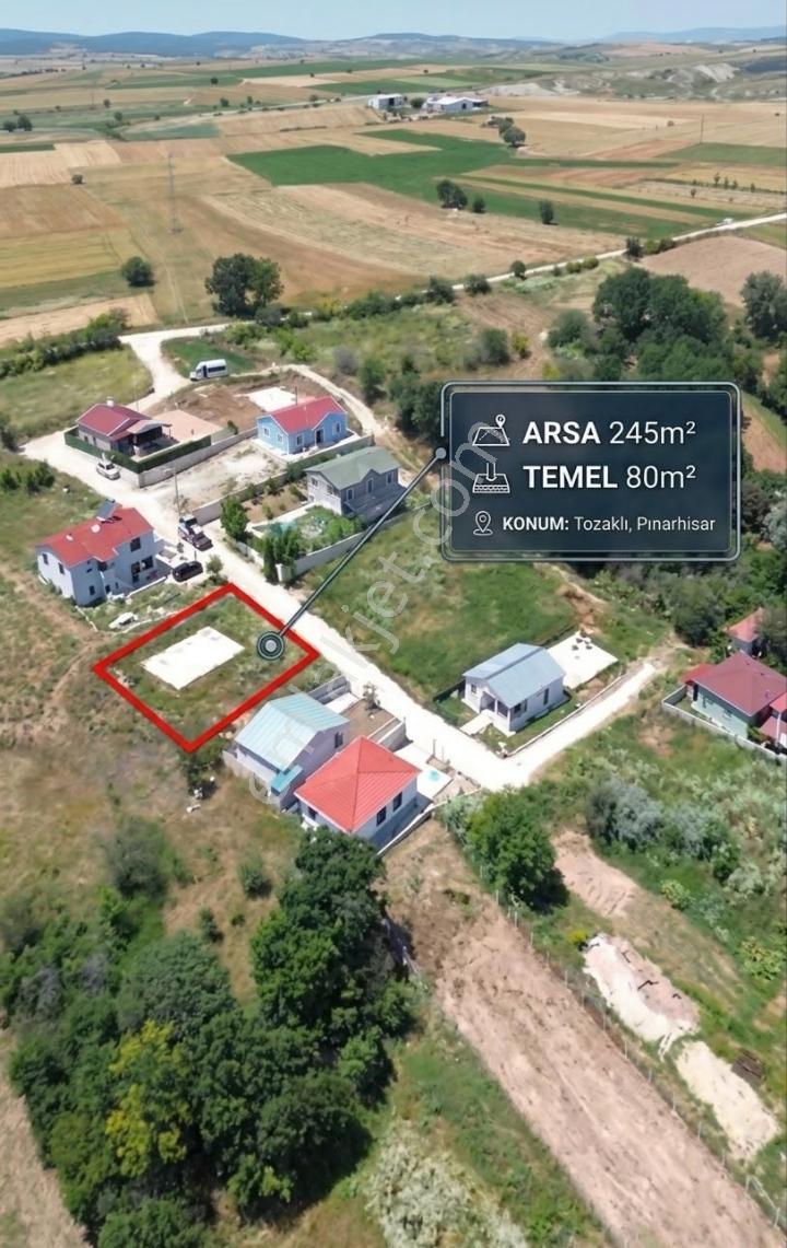 Kırklareli Tozaklı Üzerine Daire Temeli Atılmış Satılık Arsa — fotoğraf 2