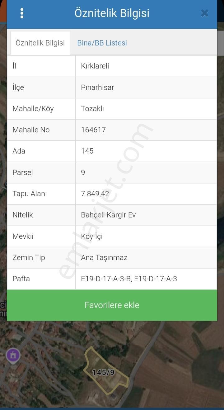 Kırklareli Tozaklı Üzerine Daire Temeli Atılmış Satılık Arsa — fotoğraf 12