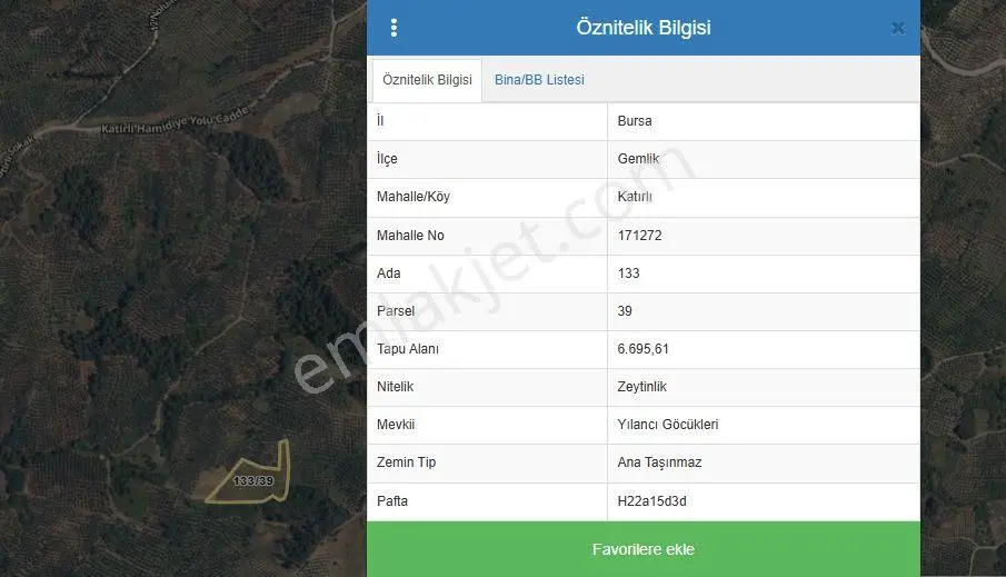 C21 Cius ;katırlı Da Yatırımlık Bakımlı 6695m2 Satılık Zeytinlik — fotoğraf 2