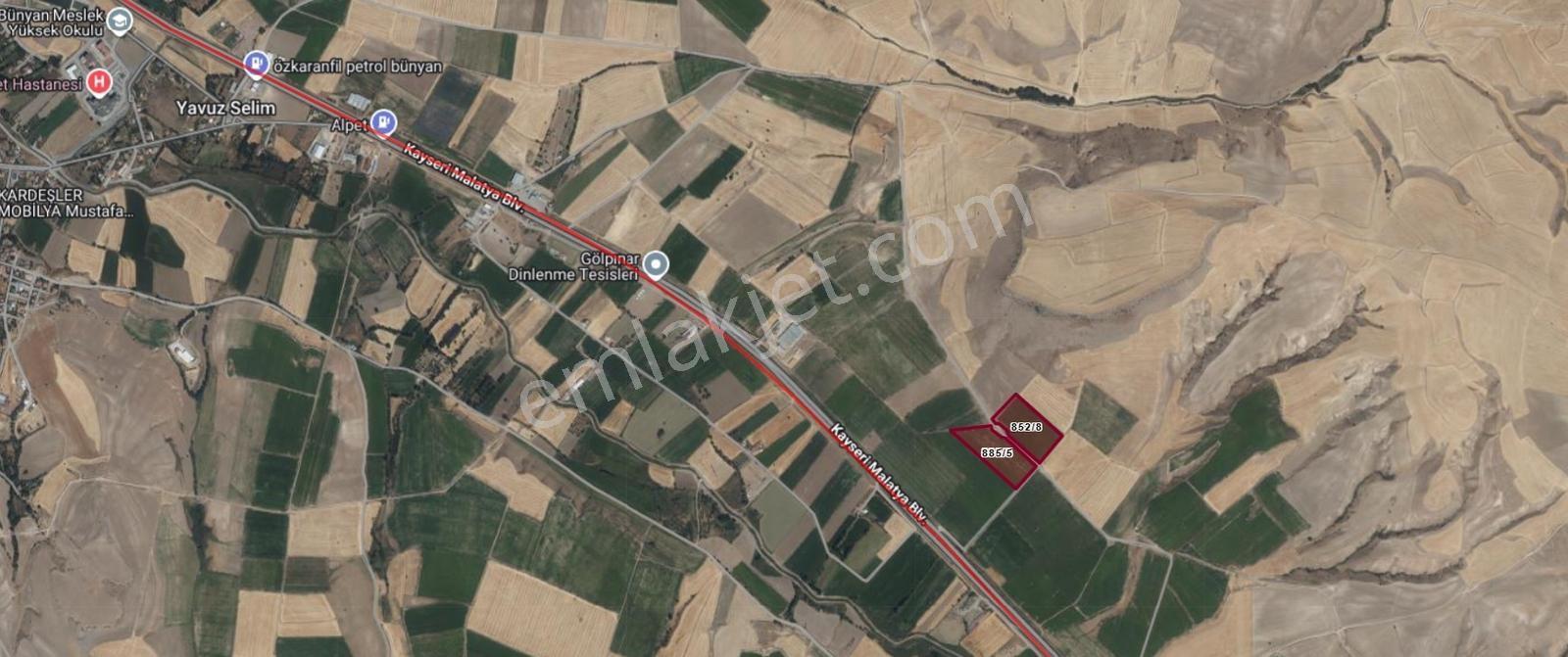Bünyan Yavuzselim'de Tek Tapu 48.480 M2 Satılık Sulu Tarla — fotoğraf 2