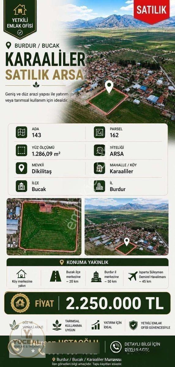 Köy İçi Tek Tapu 1,286m2 Yol-su-elektirik Mevcut Satılık Arsa — fotoğraf 2