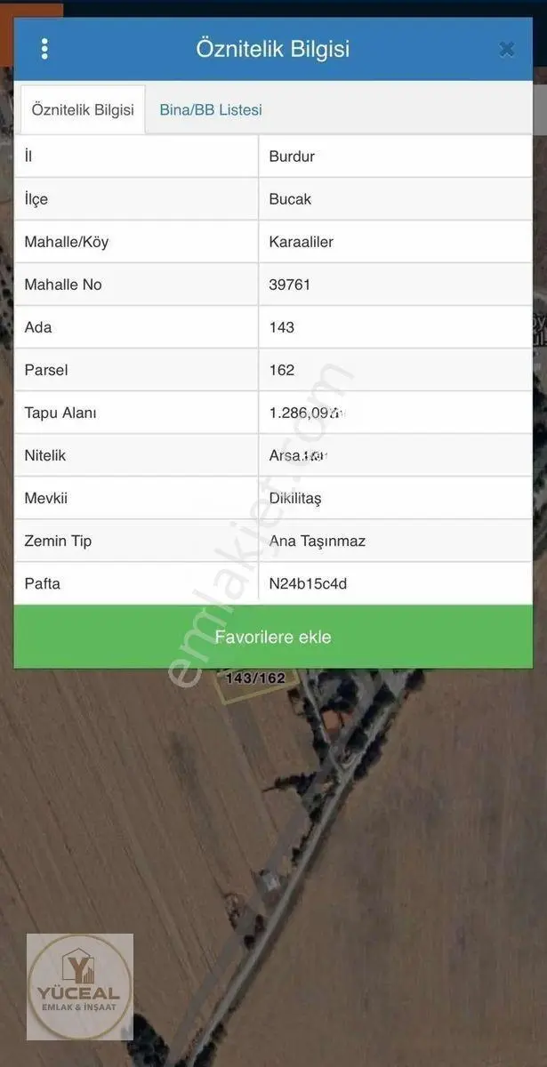 Köy İçi Tek Tapu 1,286m2 Yol-su-elektirik Mevcut Satılık Arsa — fotoğraf 4
