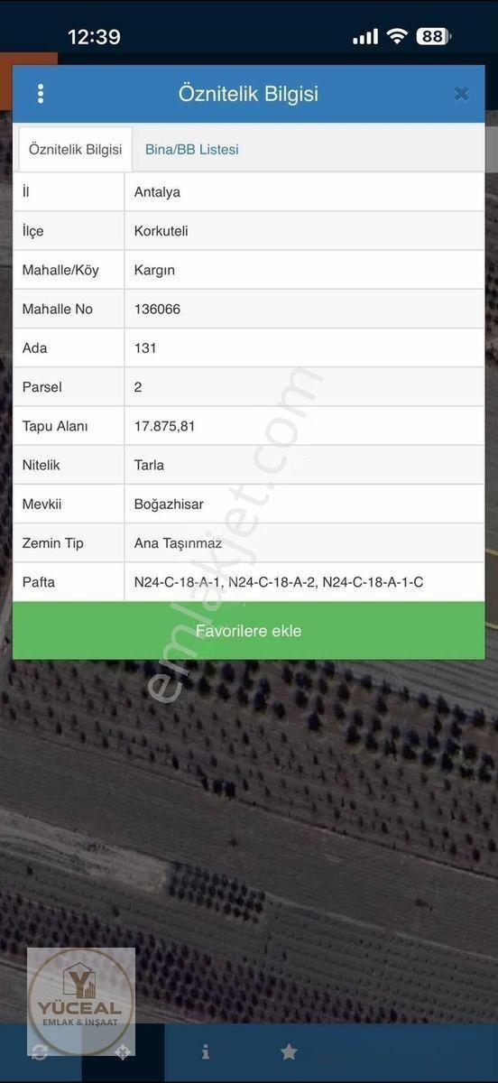 Köy İçi Tek Tapu 1,286m2 Yol-su-elektirik Mevcut Satılık Arsa — fotoğraf 7