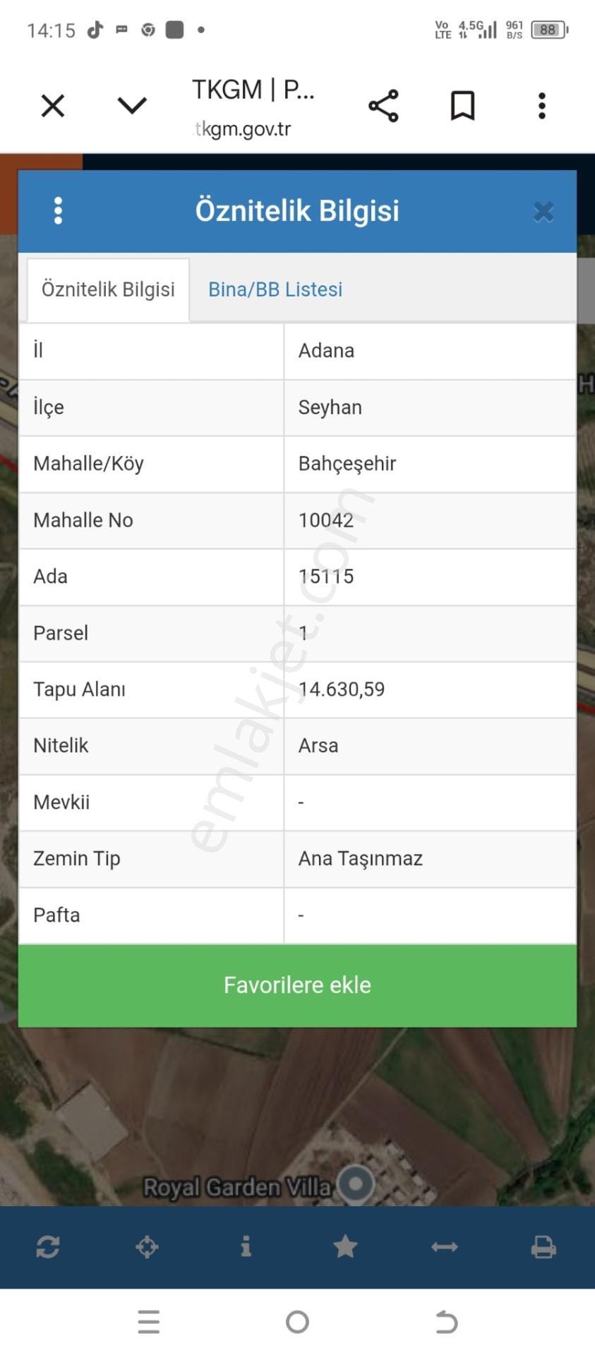 Bahçeşehir 8145 Ada 1 Parsel Villaların Arkası Kesintisiz 783m2 Hisse 1,2yoğunluk Ve Diğer Arsalar — fotoğraf 3