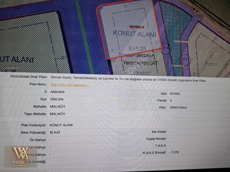 Wellmax Gayrimenkulden 16.kat İmarlı Satılık Arsa Telefon Parası — fotoğraf 2