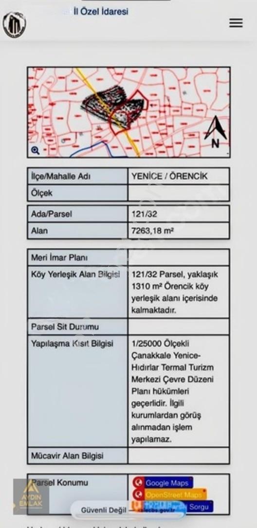Çanakkale Yenice'nin En Prestijli Arsalı&arazi — fotoğraf 9