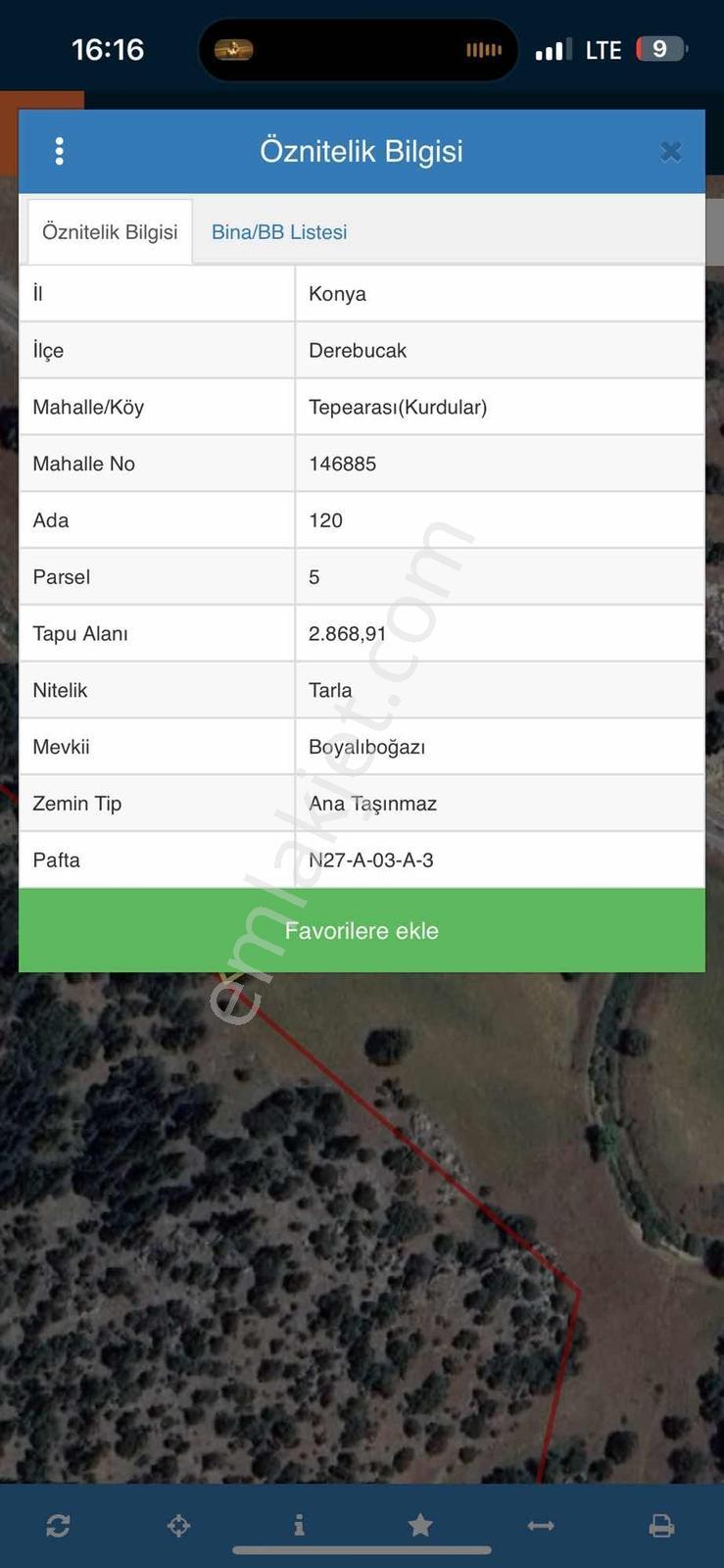 Enes Acur'dan Tepearasın'da 2.868 M2 Satılık Tarla — fotoğraf 2