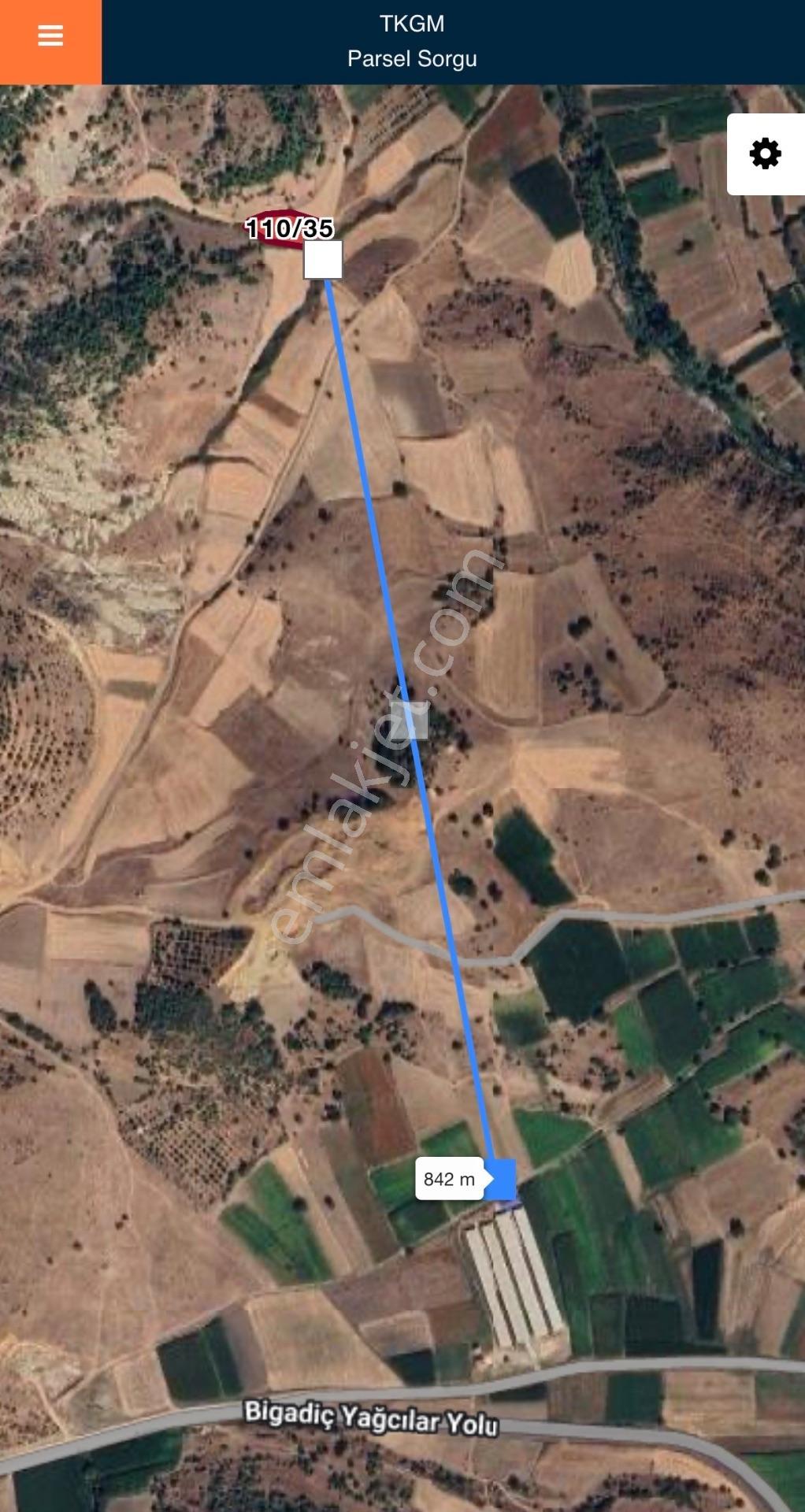 Balcity- Bigadiç Emirlerde 1.623 M2 Satılık Arazi — fotoğraf 3