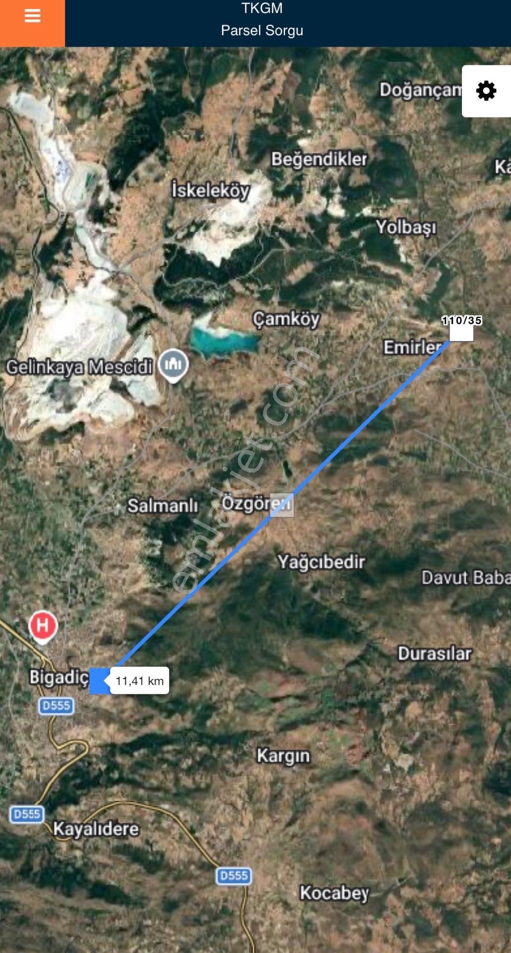 Balcity- Bigadiç Emirlerde 1.623 M2 Satılık Arazi — fotoğraf 9