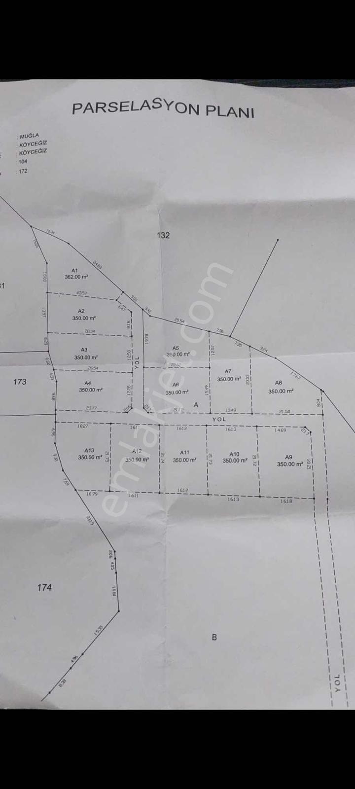 Muğla Köyceğiz Mahallesinde 1412 M2 Tarla — fotoğraf 15