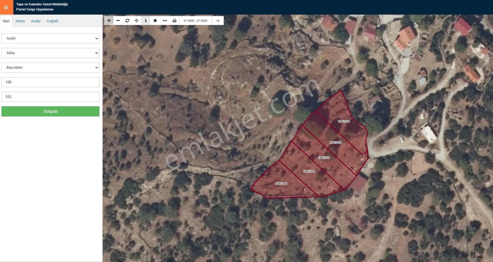 Söke Bayırdamı Mevkii İmarlı Arsa — fotoğraf 3
