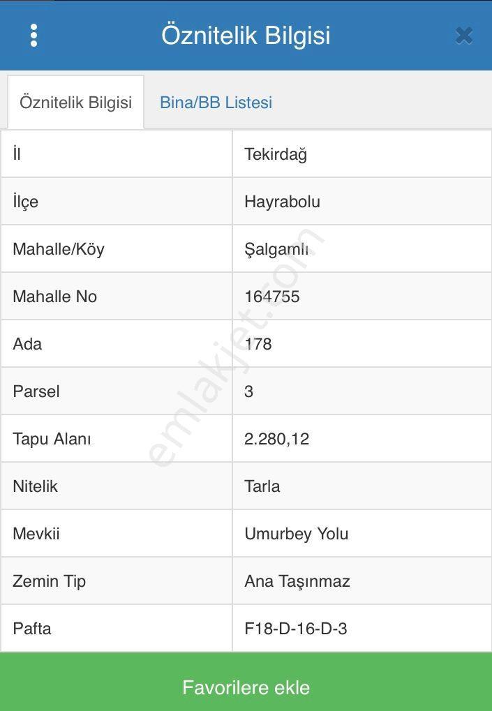Tekirdağ Hayrabolu Şalgamlı Da Resmi Yolu Olan Mustakil 2280m2 Tarla — fotoğraf 2