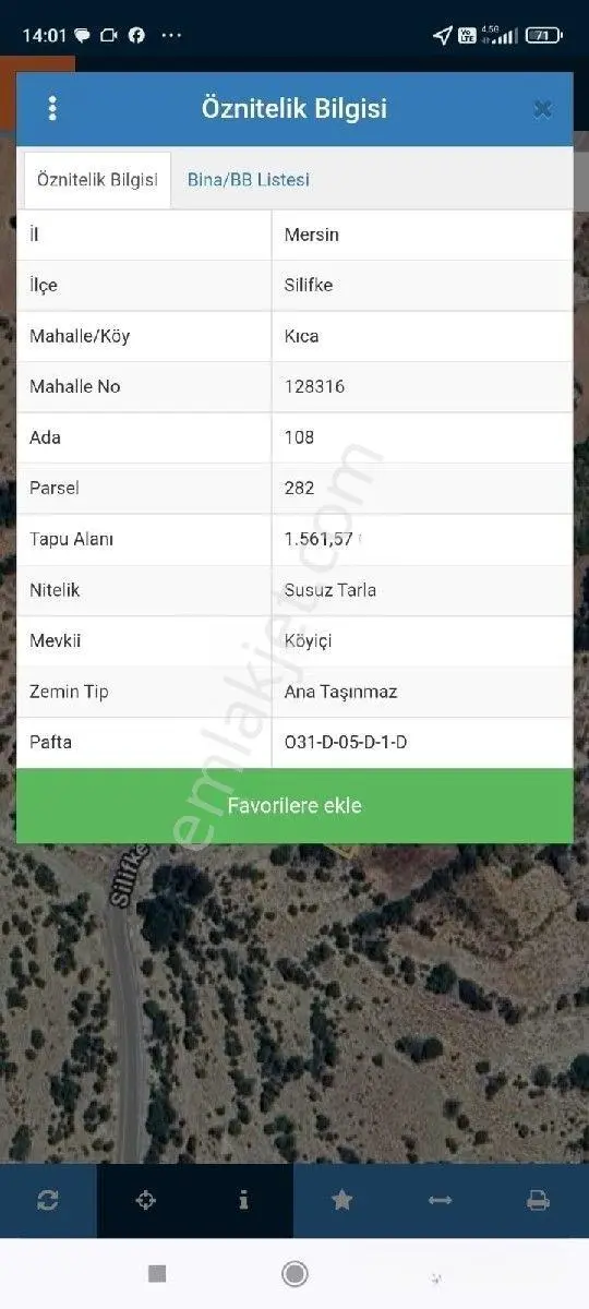 Silifke Kıca Mahallesi Yatırımlık Tarla — fotoğraf 3