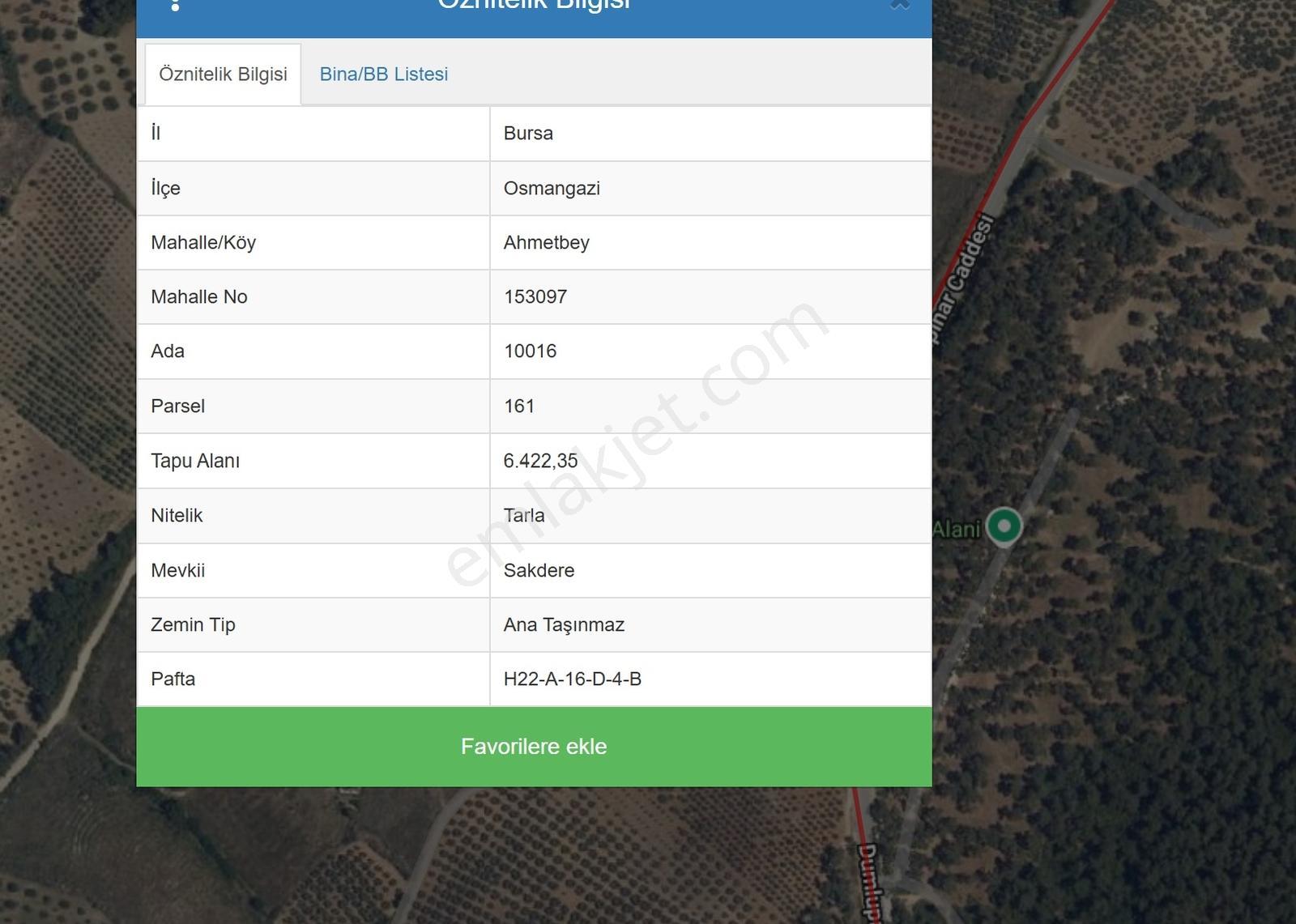 Bursa Ahmetbeyde Çağlayan Mesire Alanı Karşısı 400 M² — fotoğraf 2