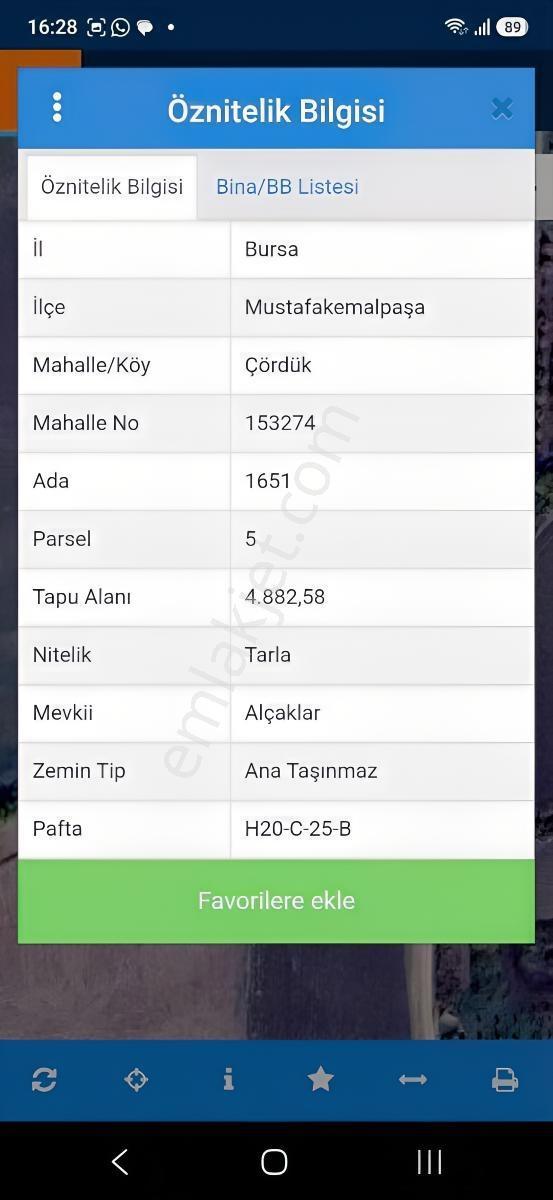 Mustafakemalpaşa Çördük Yollu Sulu Satılık Cevizli Bahçe Tarla — fotoğraf 11