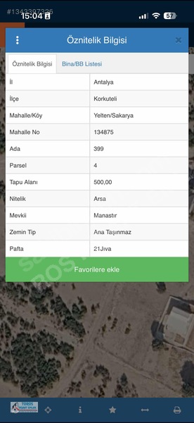 Korkuteli Satılık İmarlı Arsa