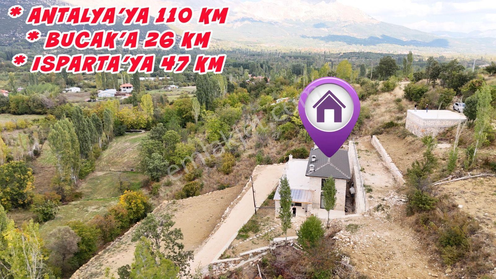 Burdur Ağlasun Yeşilbaşköy'de Full Traverten Taş Mimarili Villa — fotoğraf 8