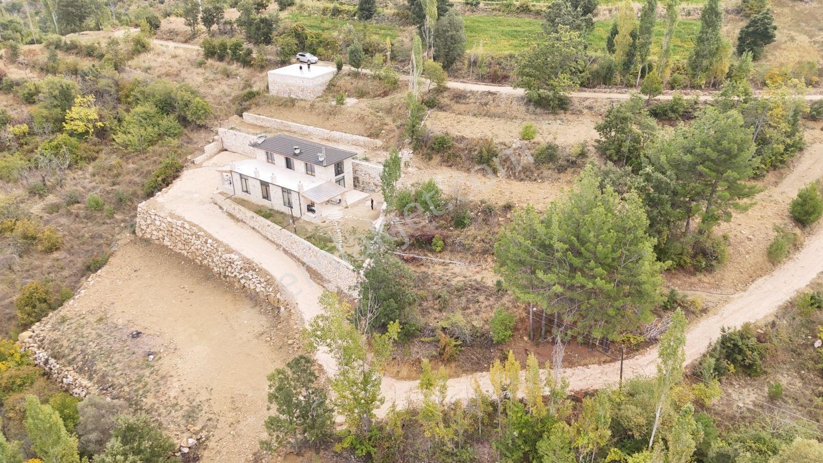 Burdur Ağlasun Yeşilbaşköy'de Full Traverten Taş Mimarili Villa — fotoğraf 27