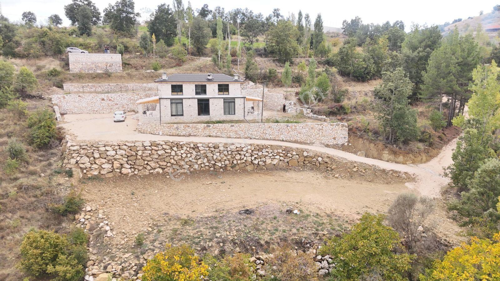 Burdur Ağlasun Yeşilbaşköy'de Full Traverten Taş Mimarili Villa — fotoğraf 28