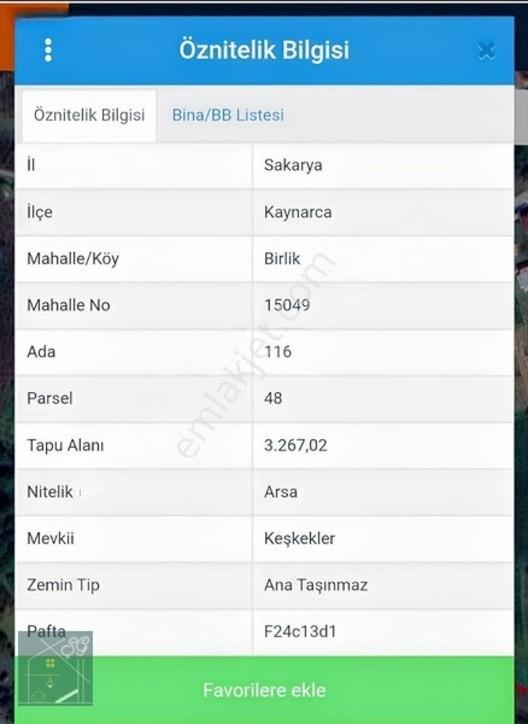 Sakarya Kaynarca Birlik Yüzde 40 İmarlı Satılık Arsa — fotoğraf 2