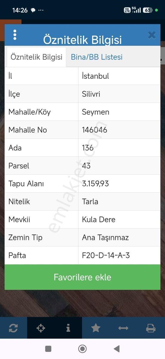 Silivri Seymen'de Acil Satılık Tek Tapu 3159 Metre — fotoğraf 5