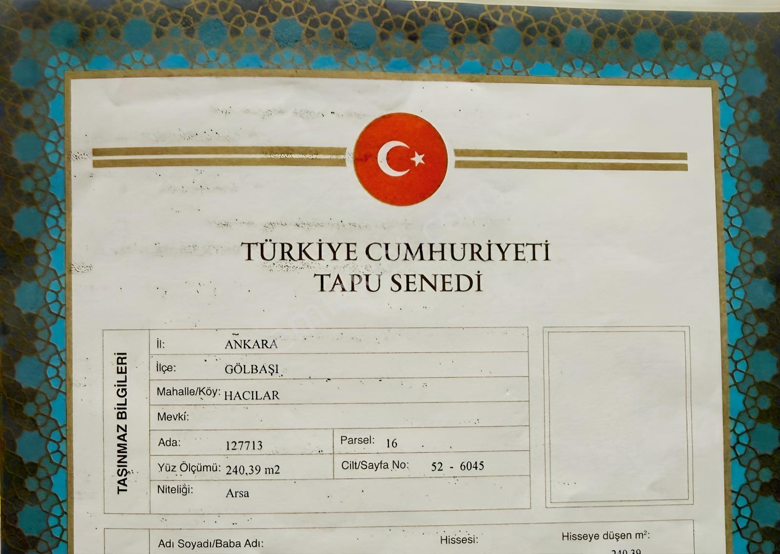 Gölbaşı Mogan Göl Manzaralı Arsa Tapulu Tel Örgülü Arsa Satılık — fotoğraf 15