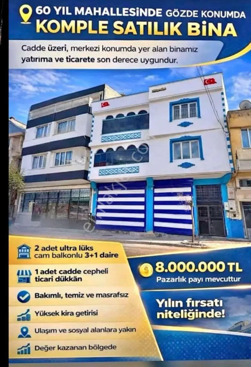 İstiklal'De Cadde Üzeri Ful Bakımlı 3 Katlı Müstakil Bina