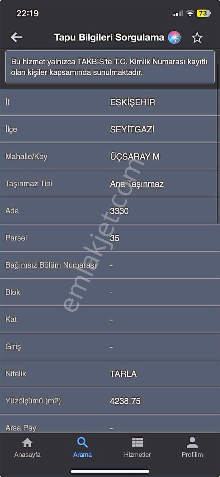 Eskışehır Seyıtgazı Üçsaray'da Uygun Fıyata Tarla 4238 M2 — fotoğraf 2