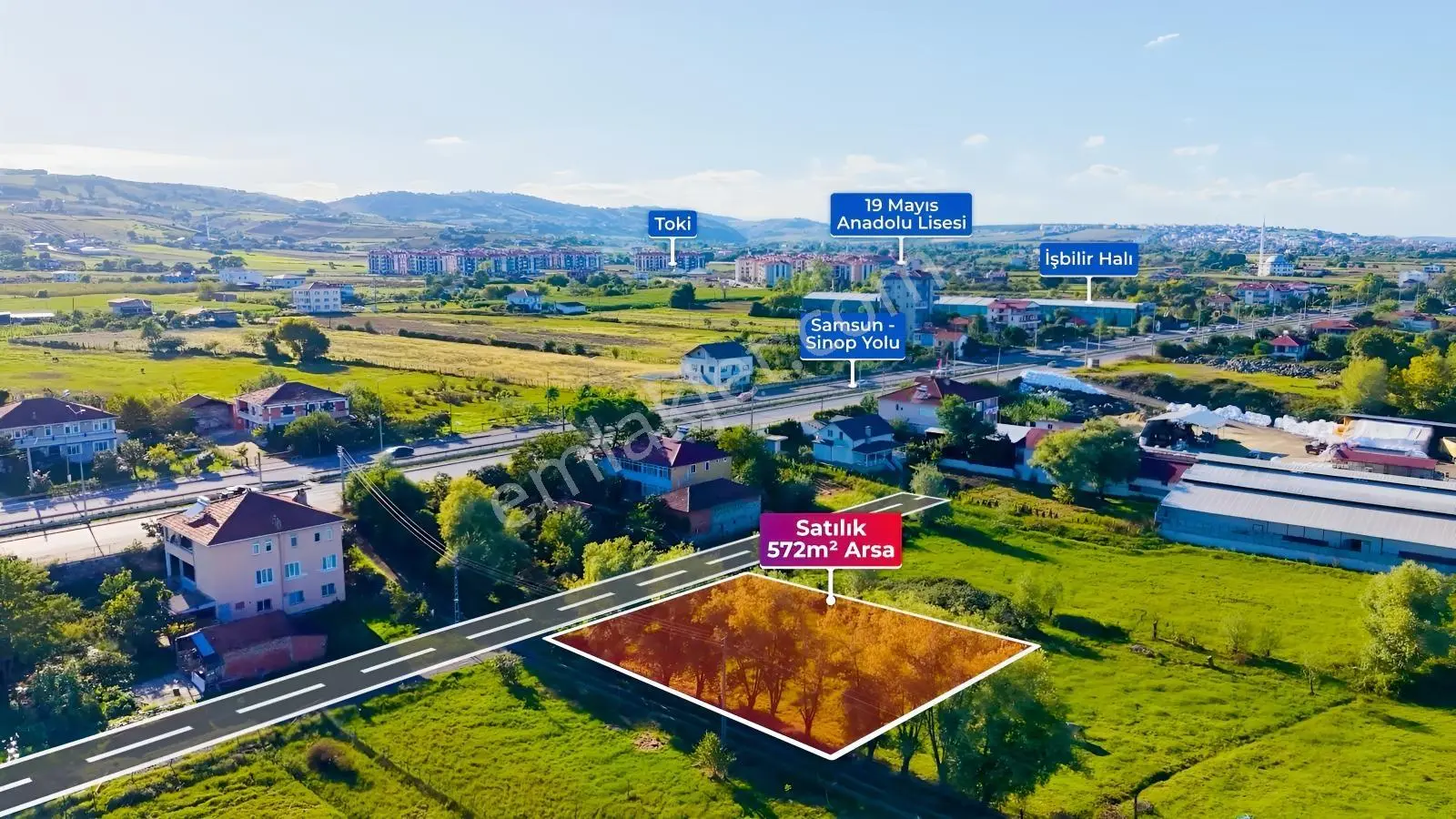 Hüseyin Boylu'dan Dereköy'de 2 Kat İmarlı 572 M² Köşe Arsa — fotoğraf 13