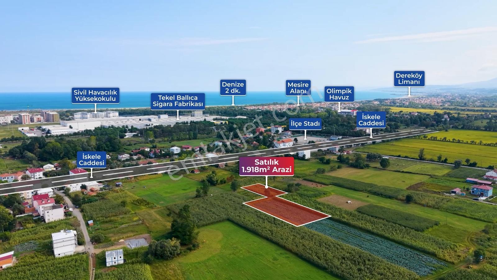 Hüseyin Boylu'dan Karşıyaka'da Denize 2 Km 1.918 M² Arazi — fotoğraf 3