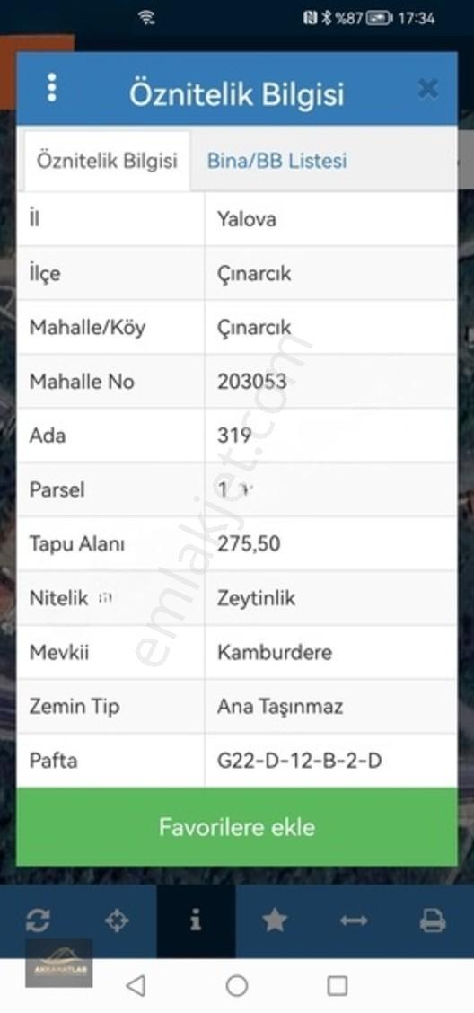 Yalova Çınarcık Mahallesınde %40 İmarlı Satılık 551 M2 Arsa — fotoğraf 3