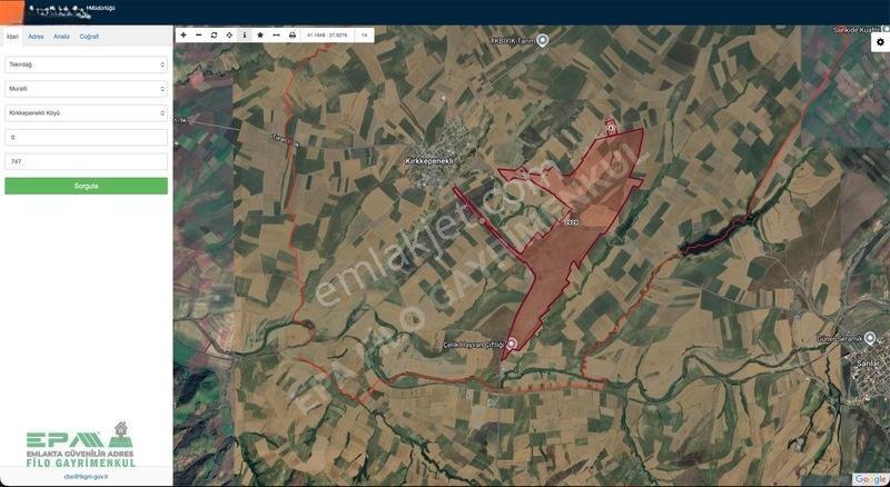 Tekirdağ Muratlı Kırkkepenekli 27.600 M² Satılık Tarla — fotoğraf 13