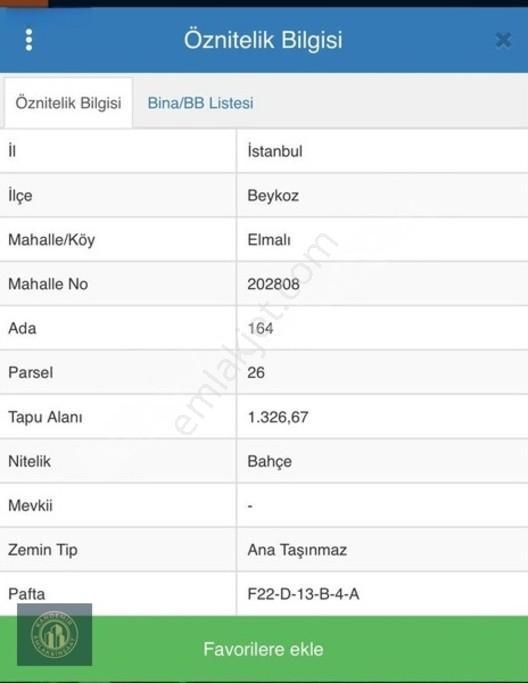 Beykoz Elmalı'da Villa İmarlı 1.326 M2 Müstakil Tapulu Arsa — fotoğraf 2