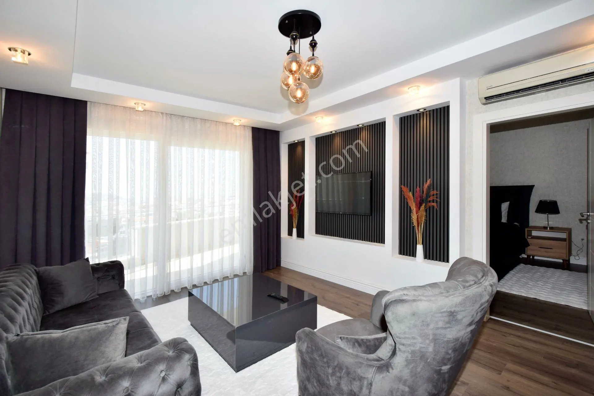 Cikcilli'de Vesta Garden Deniz Ve Dağ Manzaralı 1+1 Eşyalı Daire — fotoğraf 2