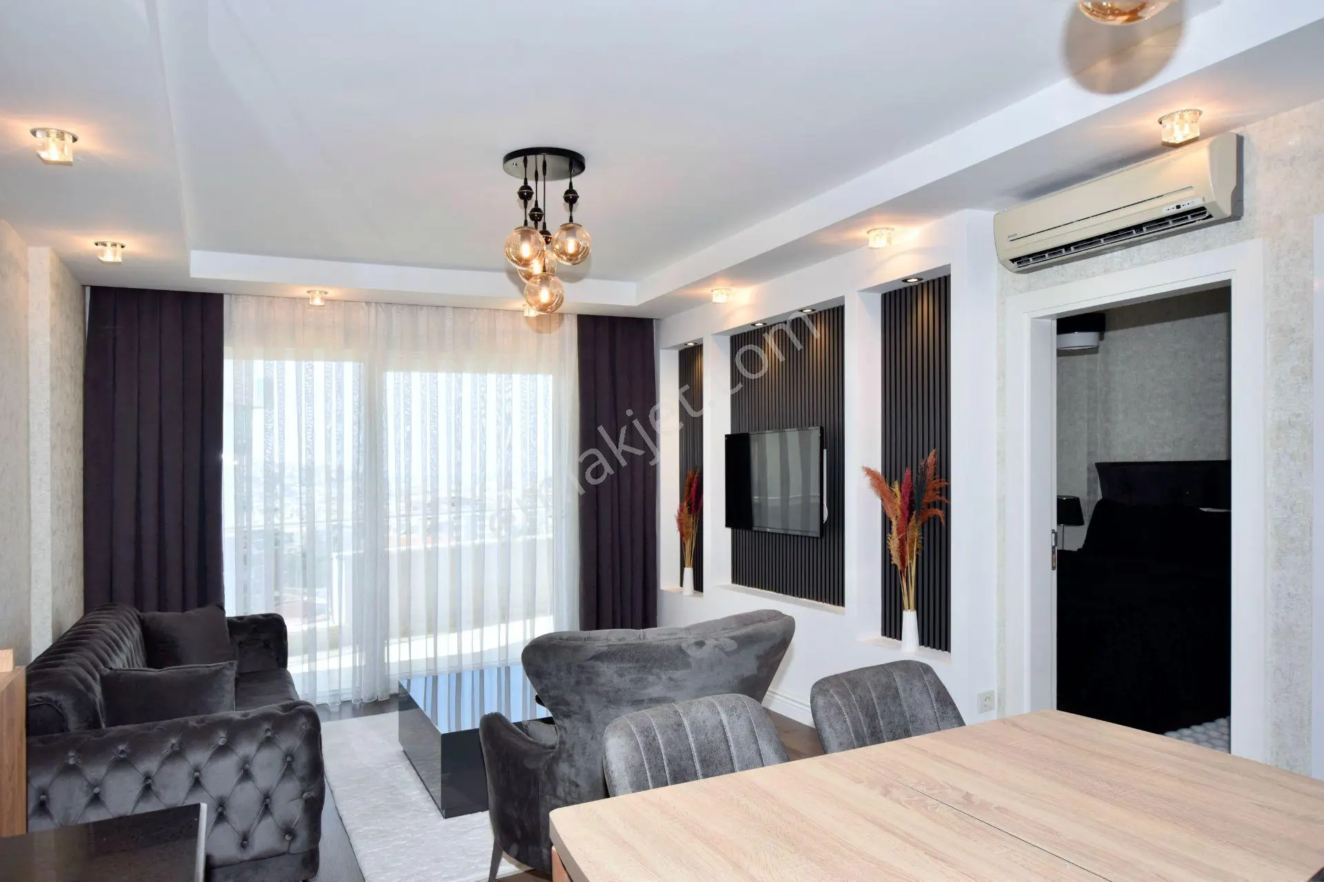 Cikcilli'de Vesta Garden Deniz Ve Dağ Manzaralı 1+1 Eşyalı Daire — fotoğraf 3